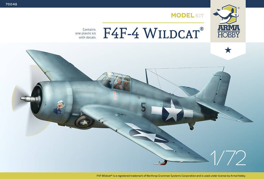 Arma Hobby 1:72 F4F-4 Wildcat® Model Kit Plastic Model Kit
