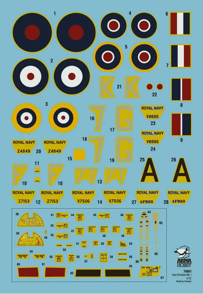 Arma Hobby 1:72 Sea Hurricane Mk Ib Plastic Model Kit Arma Hobby