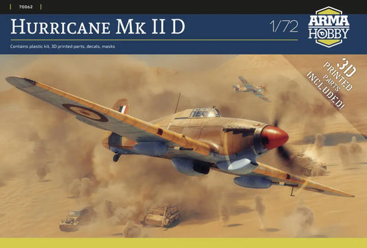Arma Hobby 1:72 Hurricane Mk II D Plastic Model Kit Arma Hobby