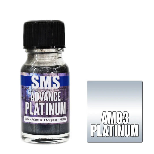 SMS Advance Platinum 10ml Acrylic Lacquer The Scale Modellers Supply