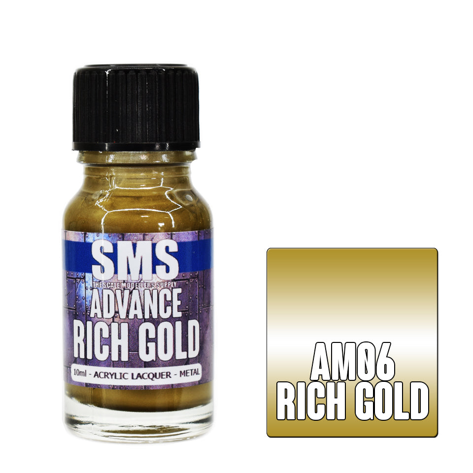 SMS Advance Rich Gold 10ml Acrylic Lacquer