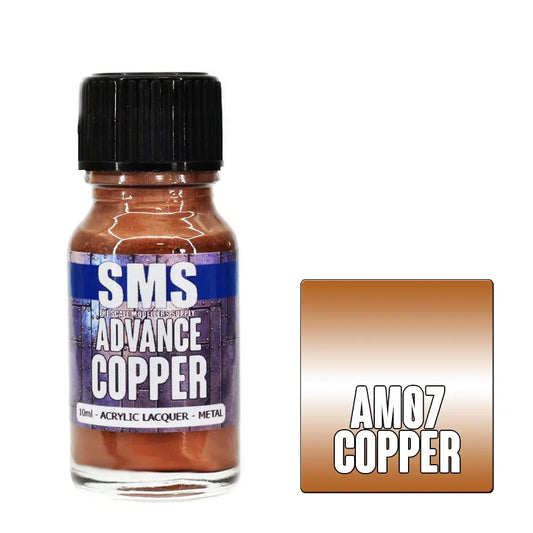 SMS Advance Copper 10ml Acrylic Lacquer The Scale Modellers Supply