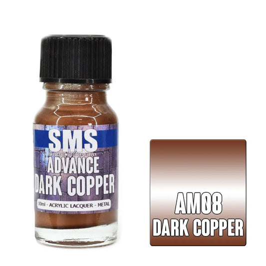 SMS Advance Dark Copper 10ml Acrylic Lacquer The Scale Modellers Supply