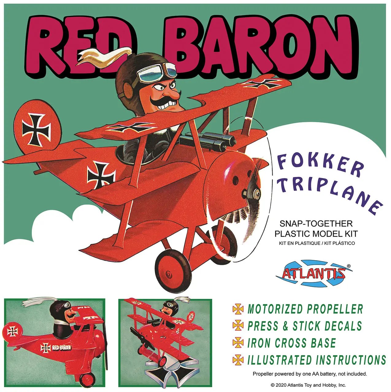 Atlantis Red Baron Fokker Triplane (snap) Atlantis