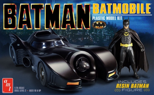 AMT 1/25 Batman 1989 Batmobile w/Resin Batman Figure Plastic Model Kit