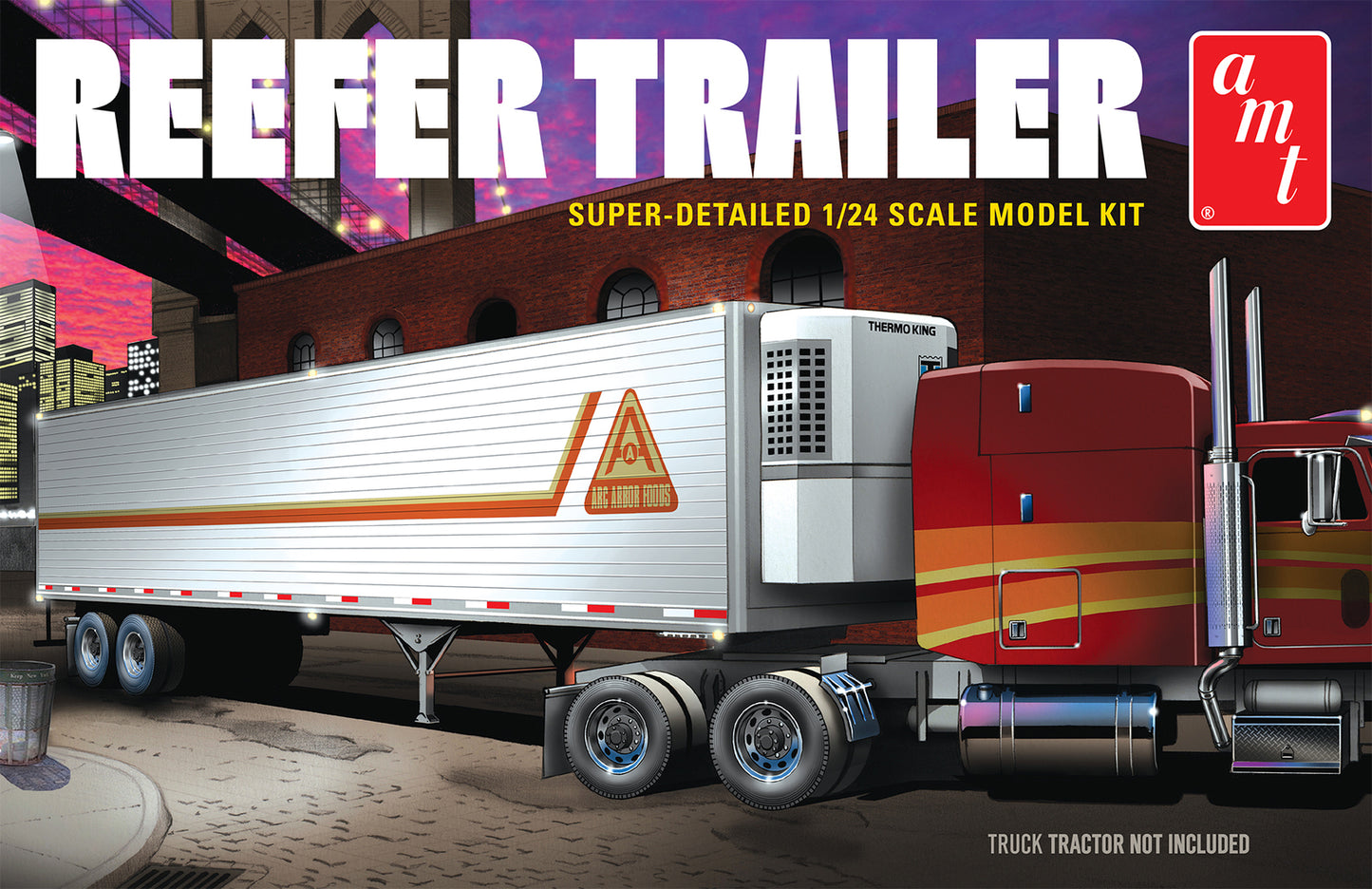AMT 1/25 Reefer Semi Trailer Plastic Model Kit [1170]