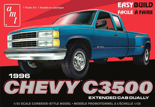 AMT 1/25 1996 Chevrolet C-3500 Dually Pickup Easy Build Plastic Model Kit AMT