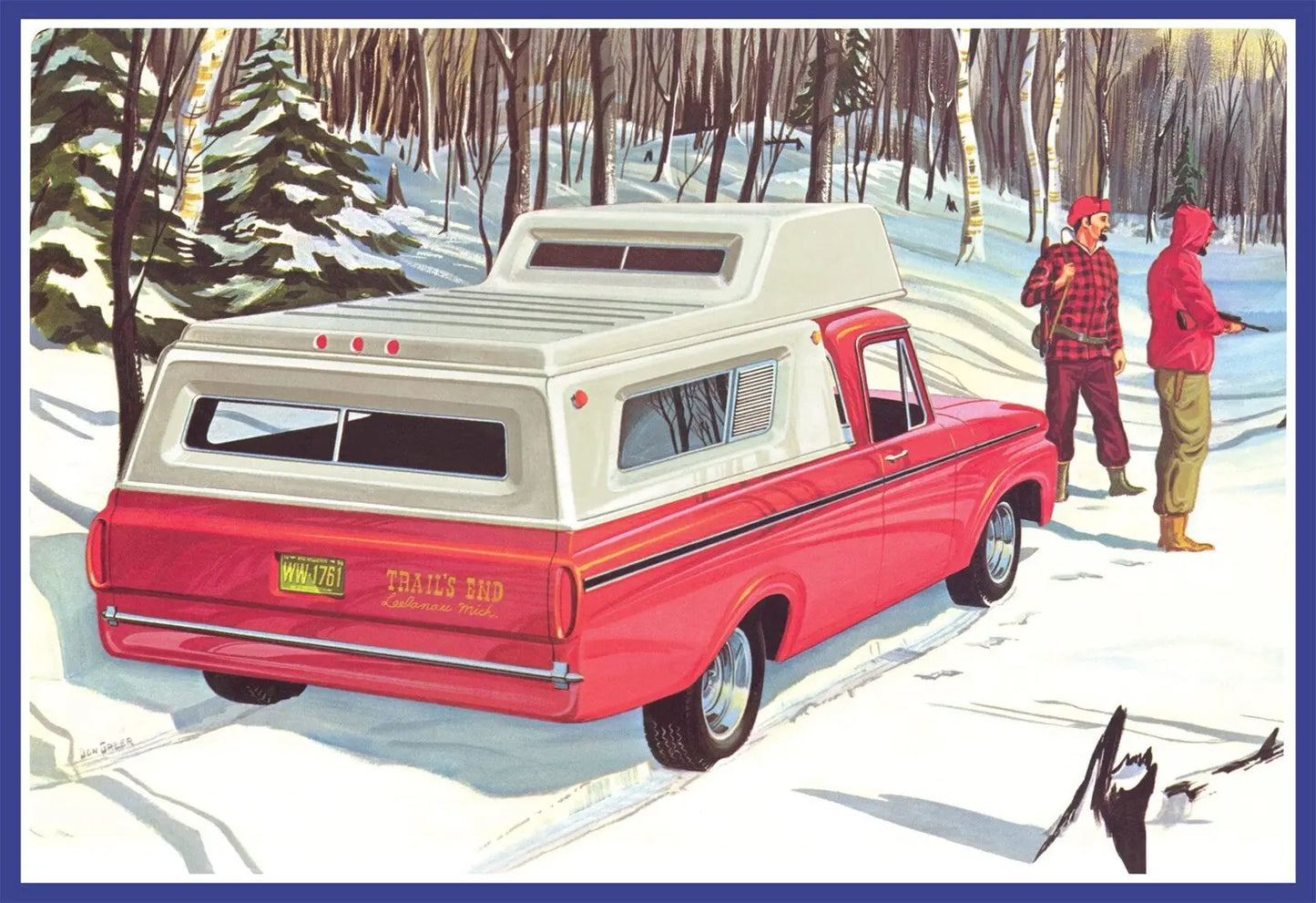 AMT 1/25 1963 Ford F-100 Camper Pickup Plastic Model Kit AMT