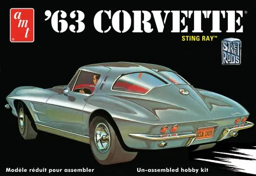AMT 1/25 1963 Chevy Corvette Plastic Model Kit AMT