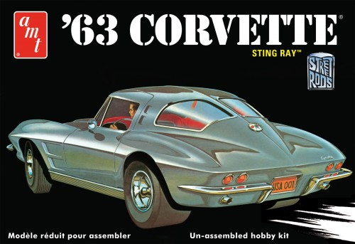 AMT 1/25 1963 Chevy Corvette Plastic Model Kit