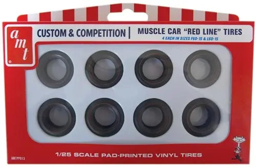 AMT 1/25 Red Line Tires Parts Pack AMT