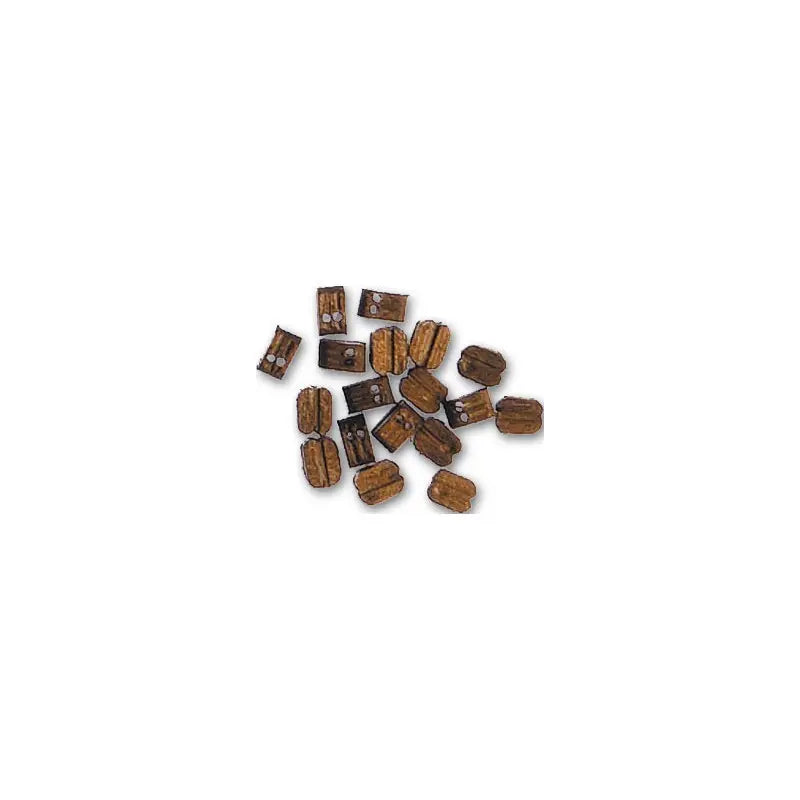 Artesania Latina Double Block in Walnut 4 mm (18 Units) for Model Ships Artesania Latina