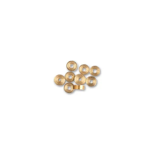 Artesania Cannon Wheels 5.0 x 2.0mm Brass (15) Wooden Ship Accessory Artesania Latina