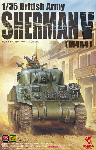 Asuka 1/35 British Army Sherman 5 (M4A4) Plastic Model Kit Asuka Model