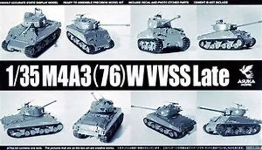 Asuka 1/35 M4A3(76)W VVSS Late Plastic Model Kit Asuka Model