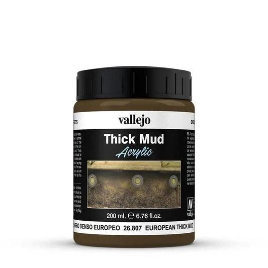 Vallejo Diorama Effects European Thick Mud 200ml Vallejo