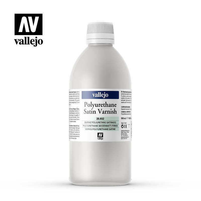 Vallejo Satin Polyurethane Varnish 500 ml Vallejo