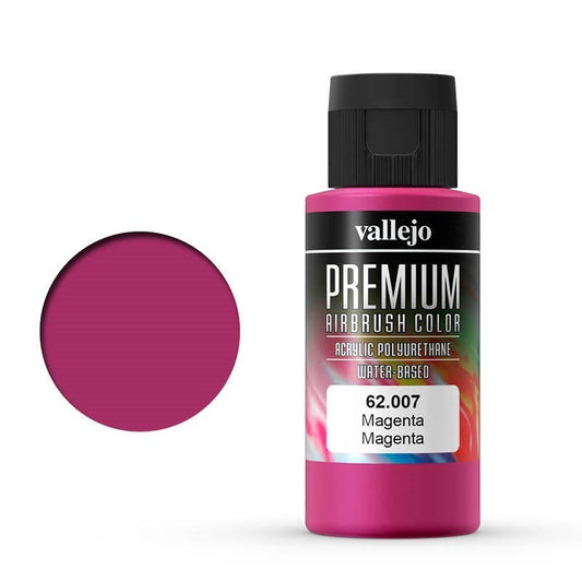Vallejo Premium Colour Magenta 60 ml Acrylic Airbrush Paint Vallejo