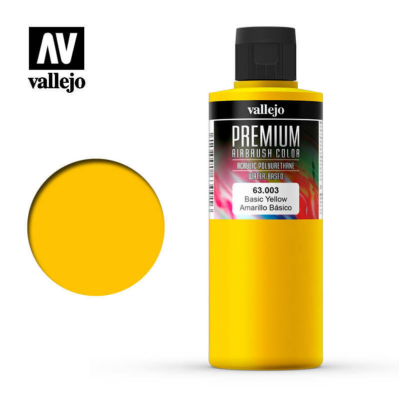 Vallejo Premium Color Basic Yellow 200 ml. Vallejo