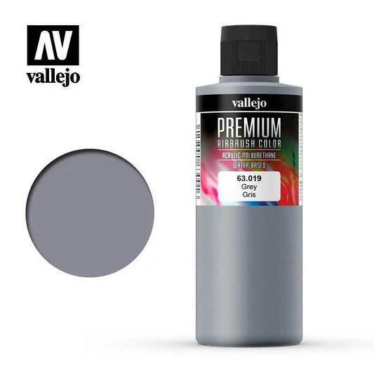 Vallejo Premium Color Grey 200 ml. [63019] Vallejo