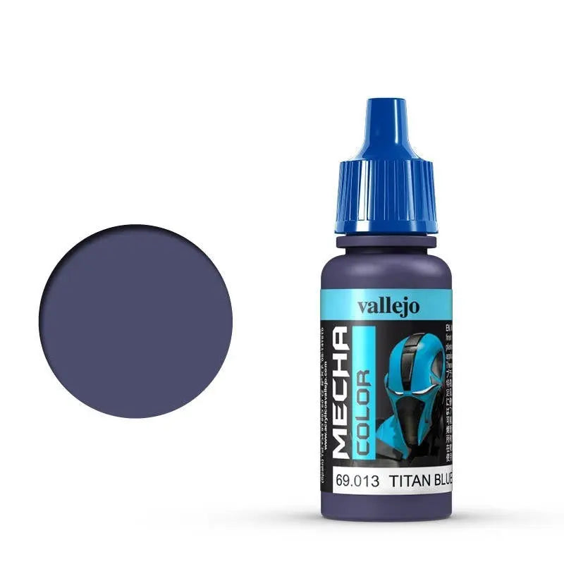 Vallejo Mecha Colour Titan Blue 17ml Acrylic Airbrush Paint Vallejo