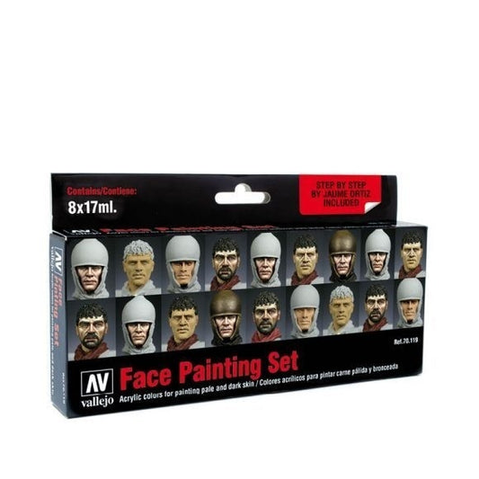 Vallejo Model Colour Faces Set “Jaume Ortiz” + instruction Box Acrylic Paint Set