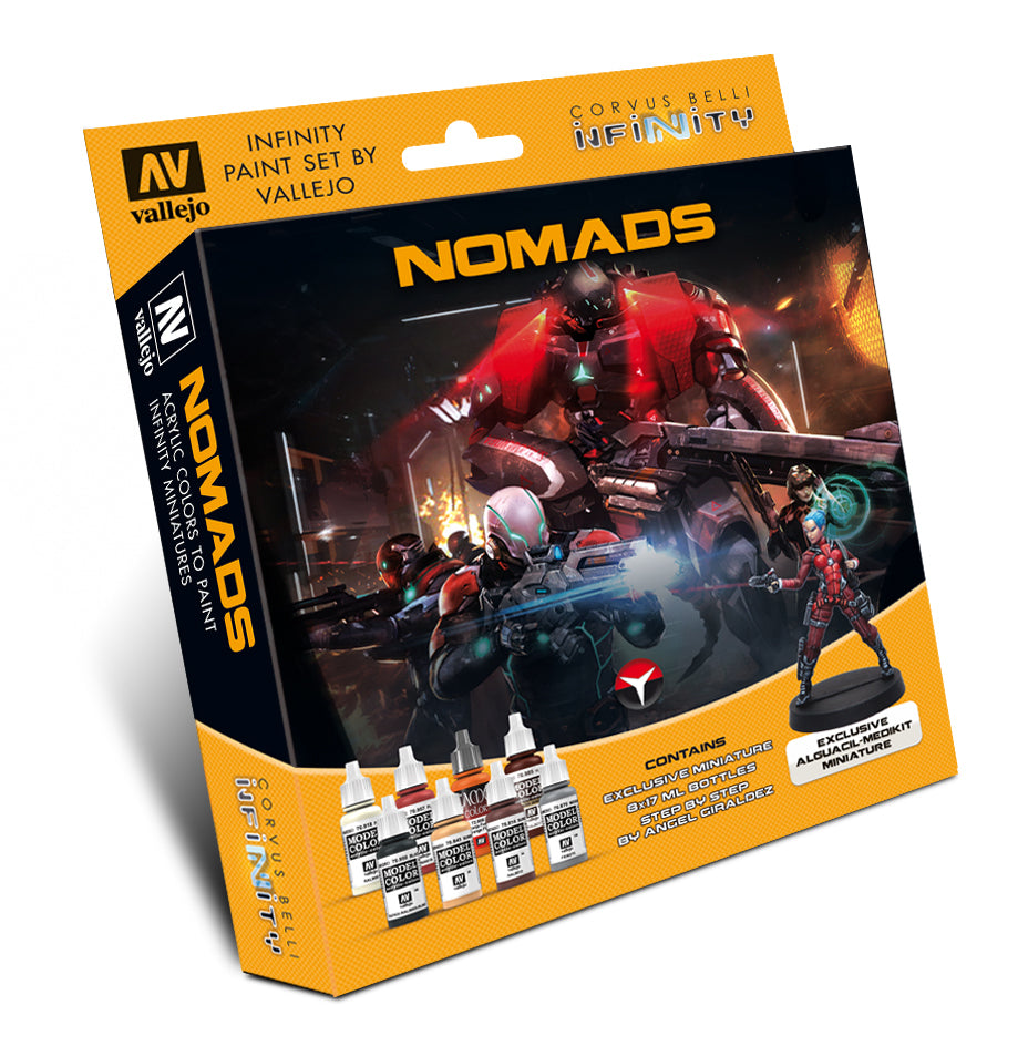 Vallejo Infinity Nomads Exclusive Miniature Acrylic Paint Set
