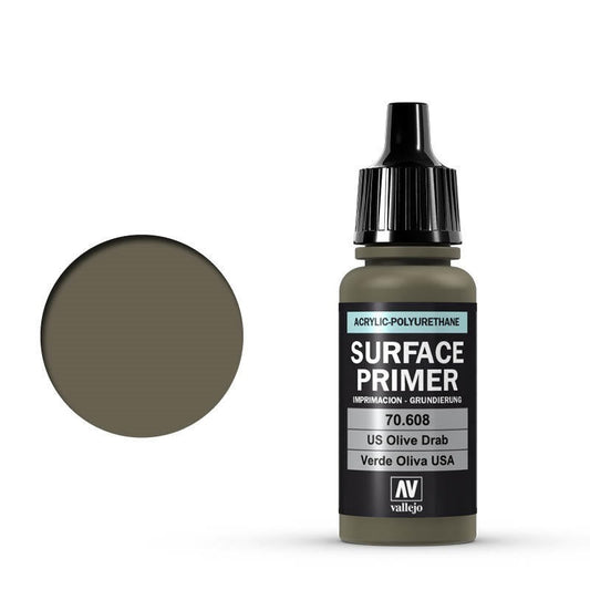 Vallejo Surface Primer US Olive Drab 17 ml