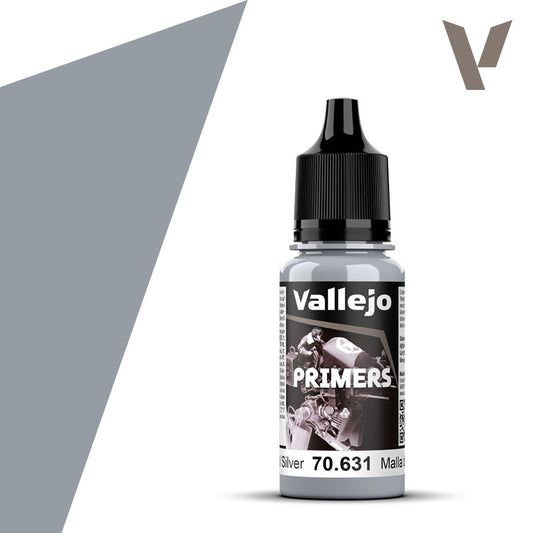 Vallejo Surface Primer Chainmail Silver 18 ml Acrylic Paint