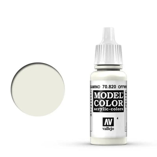Vallejo Model Colour #004 Offwhite 17 ml Acrylic Paint Vallejo