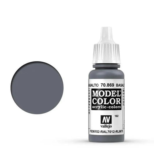 Vallejo Model Colour #162 Basalt Grey 17 ml Acrylic Paint Vallejo