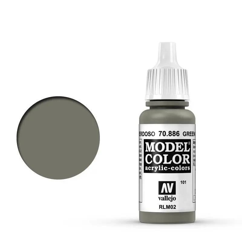 Vallejo Model Colour #101 Green Grey 17 ml Acrylic Paint Vallejo