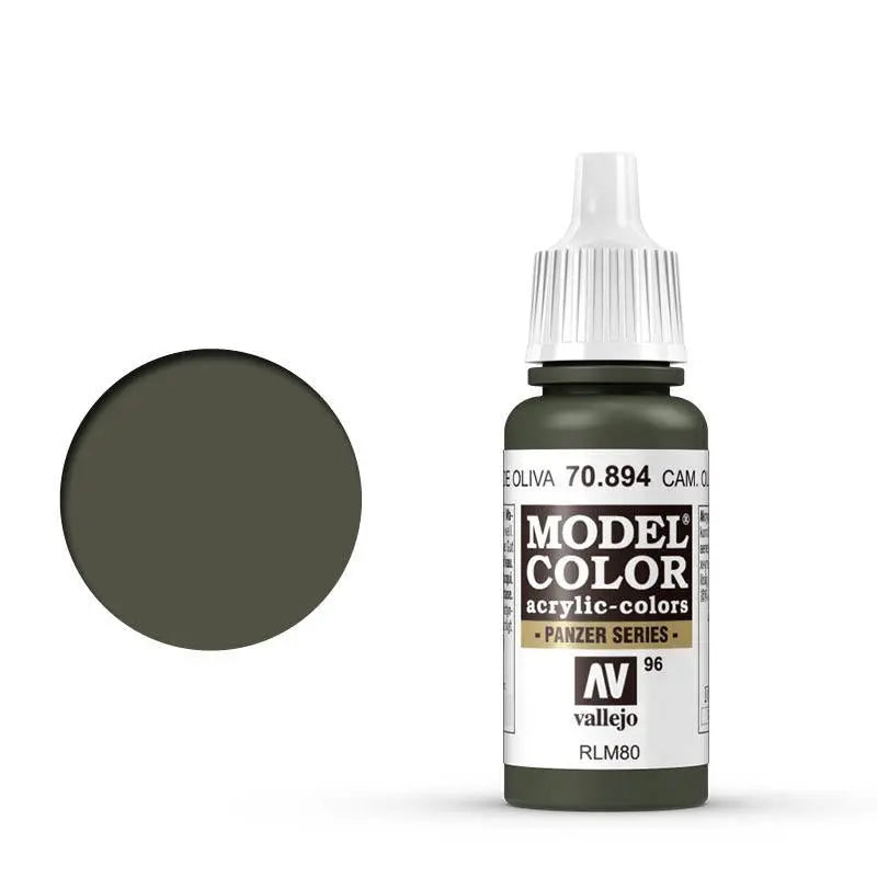 Vallejo Model Colour #096 Cam Olive Green 17 ml Acrylic Paint Vallejo