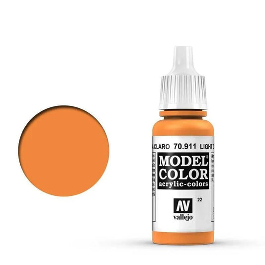 Vallejo Model Colour #022 Light Orange 17 ml Acrylic Paint Vallejo