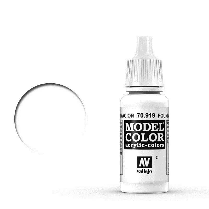 Vallejo Model Colour #002 Foundation White 17 ml Acrylic Paint Vallejo