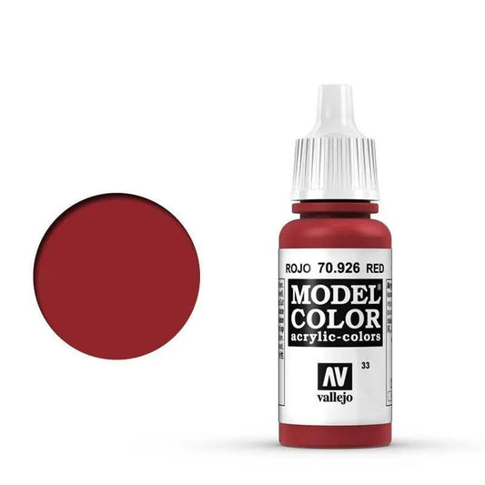 Vallejo Model Colour #033 Red 17 ml Acrylic Paint Vallejo