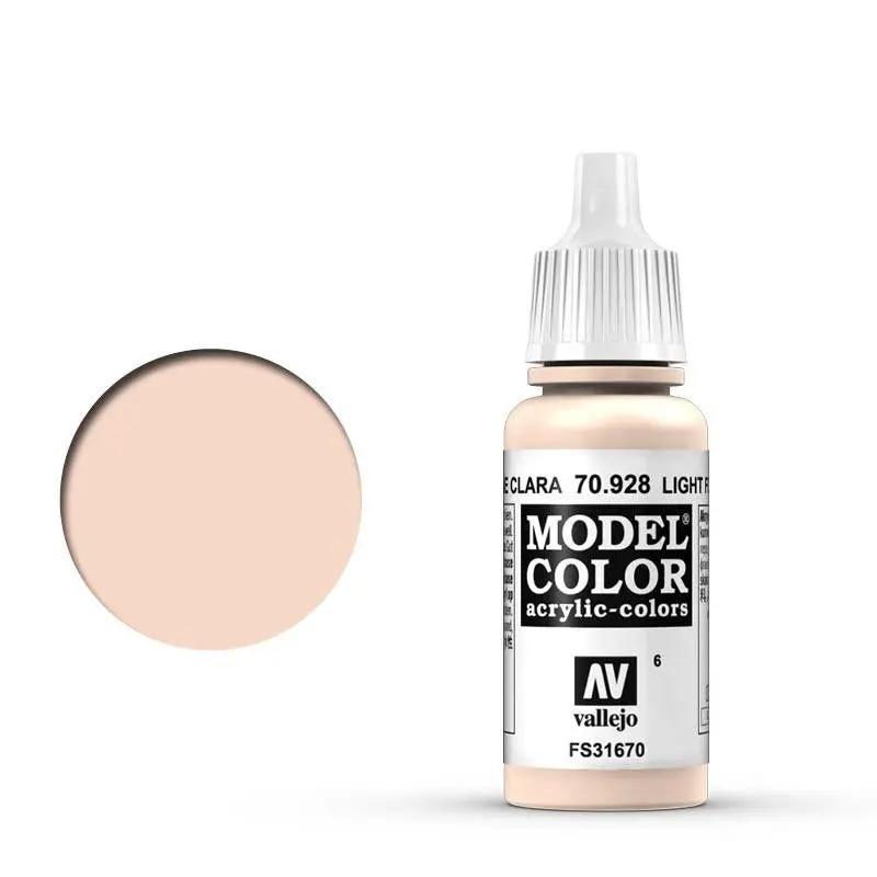 Vallejo Model Colour #006 Light Flesh 17 ml Acrylic Paint Vallejo