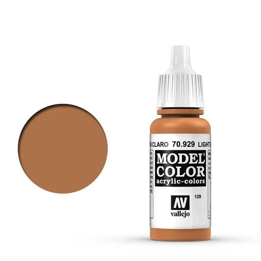 Vallejo Model Colour #129 Light Brown 17 ml Acrylic Paint Vallejo