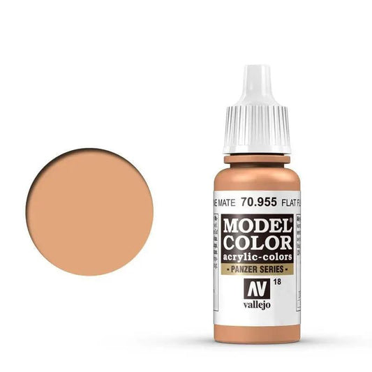 Vallejo Model Colour #018 Flat Flesh 17 ml Acrylic Paint Vallejo