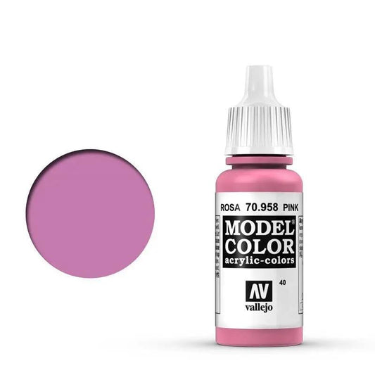 Vallejo Model Colour #040 Pink 17 ml Acrylic Paint Vallejo