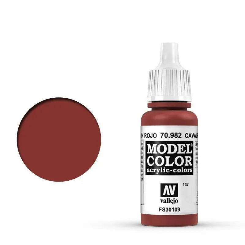 Vallejo Model Colour #137 Cavalry Brown 17 ml Acrylic Paint Vallejo