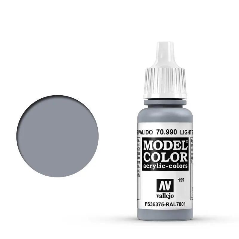 Vallejo Model Colour #155 Light Grey 17 ml Acrylic Paint Vallejo