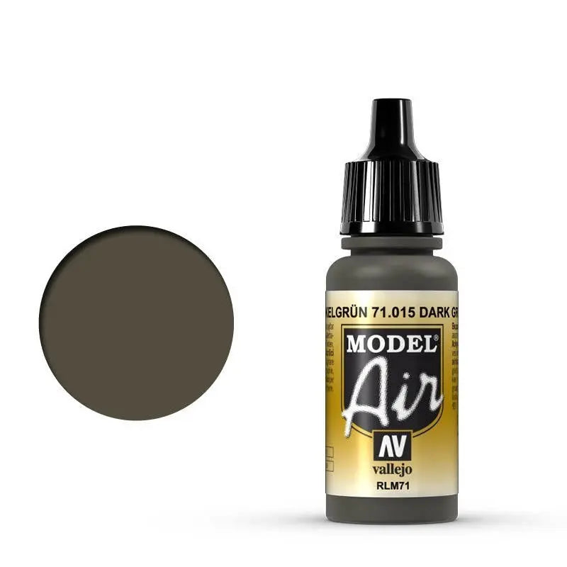 Vallejo Model Air Dark Green RLM71 17 ml Acrylic Airbrush Paint Vallejo