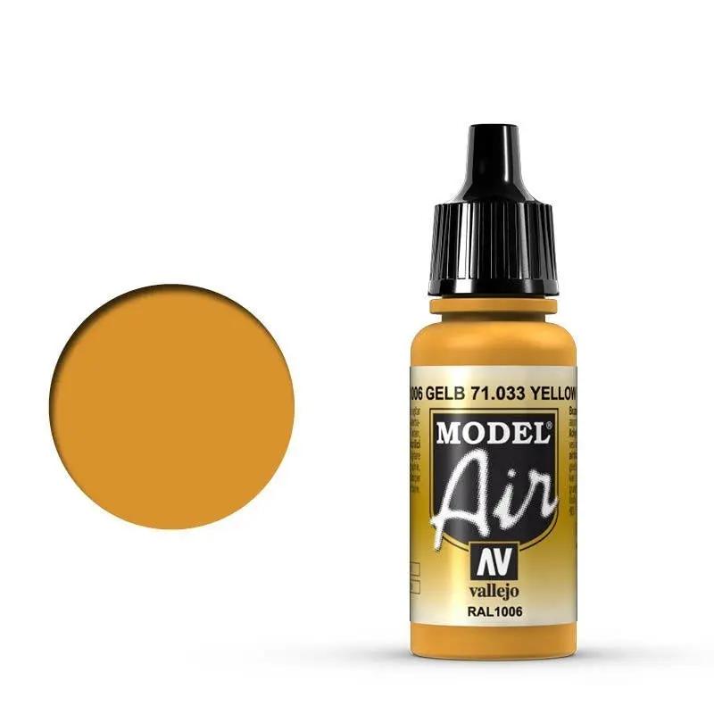 Vallejo Model Air Yellow Ochre 17 ml Acrylic Airbrush Paint Vallejo