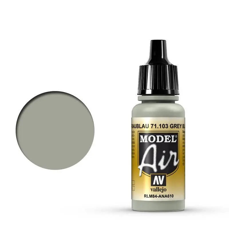 Vallejo Model Air Gray Blue RLM84 17 ml Acrylic Airbrush Paint Vallejo