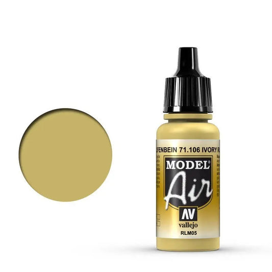 Vallejo Model Air Ivory RLM05 17 ml Acrylic Airbrush Paint Vallejo