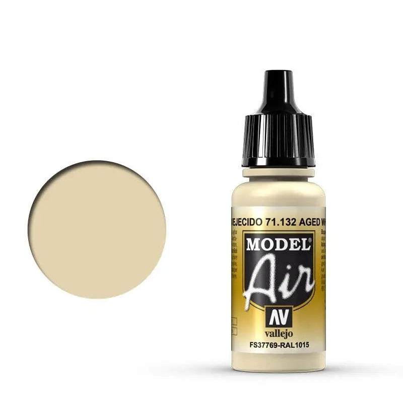 Vallejo Model Air Aged White 17 ml Acrylic Airbrush Paint Vallejo