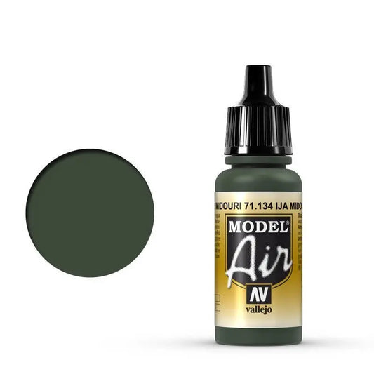 Vallejo Model Air IJA Midouri Green 17 ml Acrylic Airbrush Paint Vallejo