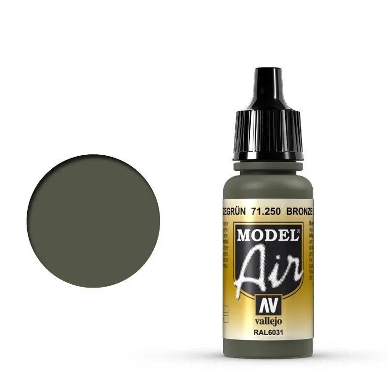Vallejo Model Air Bronze Green 17 ml Acrylic Airbrush Paint Vallejo