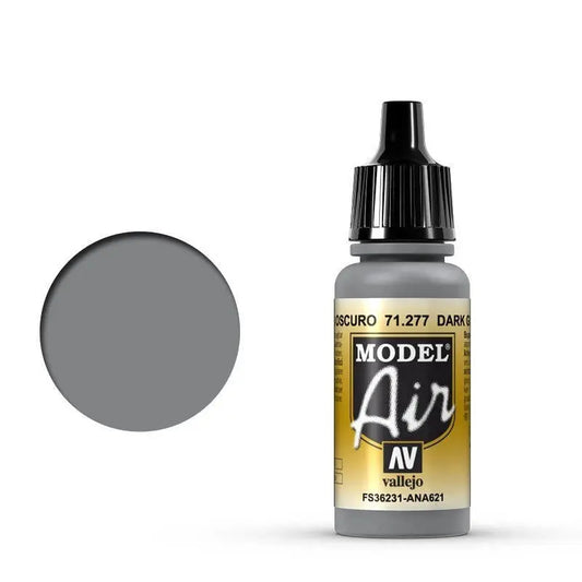 Vallejo Model Air Dark Gull Gray 17 ml Acrylic Airbrush Paint Vallejo